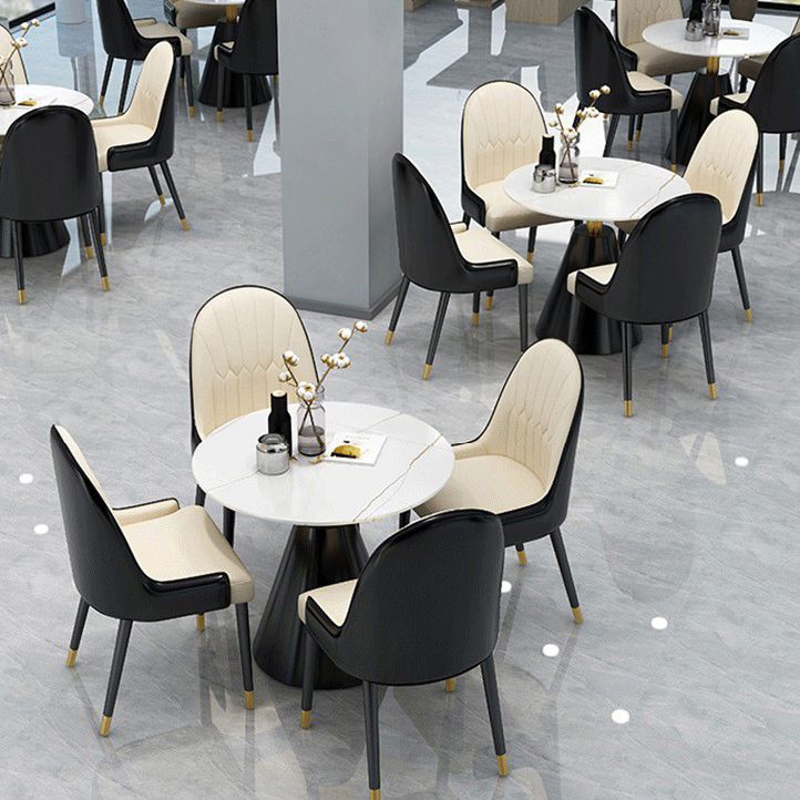 Sintered Stone Dining Table Modern Round Dining Table with Pedestal Base Clearhalo ' dining_table' 'Dining Tables & Seating' 'Dining Tables' 'furn' 'furn_dining_table' 'Furniture' 'furniture_dining_table' 'Kitchen & Dining Furniture' 'kitchen&dining_furn' 'kitchen' 'kitchen_dining_table' 1200x1200_20659862-b3ff-4052-b914-1bf1684ebc24