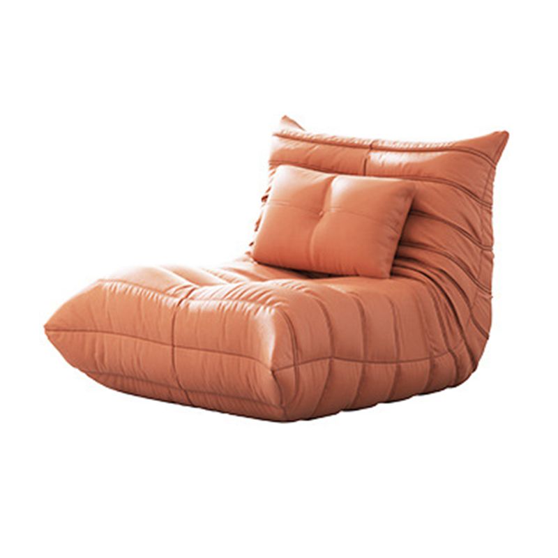 Bonded Leather Armless Chair 34.6"L x 39.3"W x 28.3" H Chair for Living Room Clearhalo 'Accent Chairs' 'accent_chairs' 'Chairs & Seating' 'furn' 'furn_accent_chairs' 'Furniture' 'furniture_accent_chairs' 'Living Room Furniture' 1200x1200_20672c1f-c37f-4154-a7f5-691db27300fd