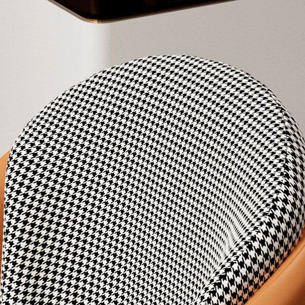 Sedia da pranzo glam in metallo a braccioless sedie imbottite per uso del ristorante