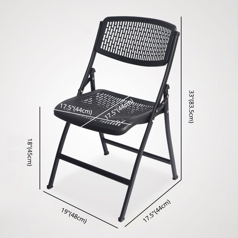 Contemporary Metal Side Chair Home Folding Armless Open Back Dining Side Chair Clearhalo ' kitchen&dining_furn' 'Dining Chairs' 'Dining Tables & Seating' 'dining_chair' 'furn' 'furn_dining_chair' 'Furniture' 'furniture_dining_chair' 'Kitchen & Dining Furniture' 'kitchen' 1200x1200_2069f1b5-aec1-409a-b241-b07243d346aa