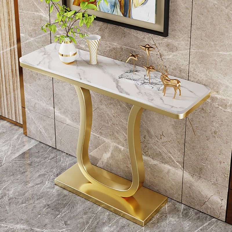 Tabella accento console Hihg da 36 pollici- Tabella della console rettangolo di pietra