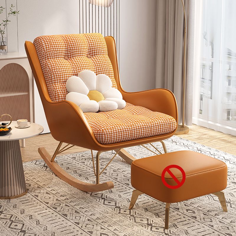 Chaise de culbuteur rembourrée rembourrée contemporaine