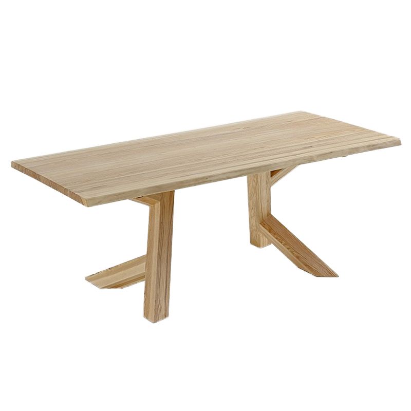 Moderner essenette Set 1/2/4/5 PCs Rechteck fester Holzfischtisch mit Stuhl