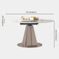 Modern Round Sintered Stone Dining Room Set Space-Saving Design Dining Table Furniture Clearhalo 'Dining Room Sets' 'Dining Tables & Seating' 'dining_room_set' 'furn' 'furn_dining_room_set' 'Furniture' 'furniture_dining_room_set' 'Kitchen & Dining Furniture' 'kitchen&dining_furn' 'kitchen' 1200x1200_2070b87e-c84b-41af-a7d5-14dfd9952c4d