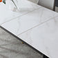 Rectangle Sintered Stone Kitchen Table Home Extendable Dining Table Clearhalo 'Dining Tables & Seating' 'Dining Tables' 'dining_table' 'furn' 'furn_dining_table' 'Furniture' 'Kitchen & Dining Furniture' 1200x1200_207124e8-9c8d-415a-933a-48eed7cc46fa