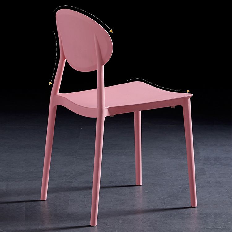 Modern Plastic Dining Room Chair Stacking Dining Armless Chair for Restaurant Use Clearhalo ' kitchen&dining_furn' 'Dining Chairs' 'Dining Tables & Seating' 'dining_chair' 'furn' 'furn_dining_chair' 'Furniture' 'furniture_dining_chair' 'Kitchen & Dining Furniture' 'kitchen' 1200x1200_20736635-cae8-4f55-8c6b-d84ecb4d7d08