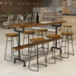 Modern Pub Height Dining Table Iron Solid Wood Pub Table for Patio Clearhalo 'Bar Furniture' 'Bar Tables' 'bar_tables' 'furn' 'furn_bar_tables' 'Furniture' 'Kitchen & Dining Furniture' 1200x1200_207578d1-41f2-4b23-b0ce-b24dfa049aa7