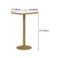 Glam Style Bar Table Artificial Marble Pub Table for Living Room Clearhalo 'Bar Furniture' 'Bar Tables' 'bar_tables' 'furn' 'furn_bar_tables' 'Furniture' 'furniture_bar_tables' 'Kitchen & Dining Furniture' 1200x1200_2075aa4e-c190-4d7d-8ef6-6015e58d278e
