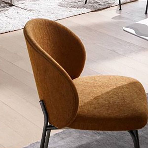 Metal Base Dining Side Chair Contemporary Style Kitchen Side Chair Clearhalo 'Dining Chairs' 'Dining Tables & Seating' 'dining_chair' 'furn' 'furn_dining_chair' 'Furniture' 'furniture_dining_chair' 'Kitchen & Dining Furniture' 1200x1200_2076b03c-2f0a-4a81-8b66-3852388887cb