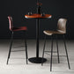 Industrial Indoor Bucket Counter Bar Stool Footrest Faux Leather Bar Stool