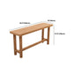 Juego de mesa de bar rectangular de madera maciza, mesa de mostrador de 1/5 piezas con taburetes sin respaldo