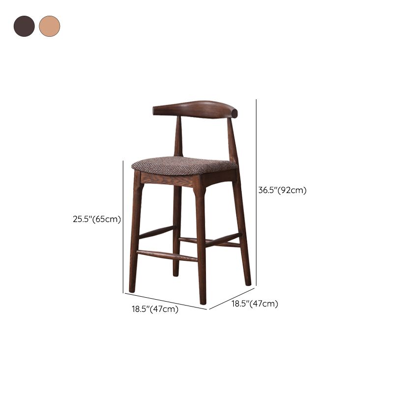 Industrial Fabric Counter & Bar Stools Ash Wood Indoor Stools Clearhalo 'Bar Furniture' 'Bar Stools' 'bar_stools' 'furn' 'furn_bar_stools' 'Furniture' 'Kitchen & Dining Furniture' 1200x1200_2080b30f-bcae-4dac-b8ff-4549346d6319
