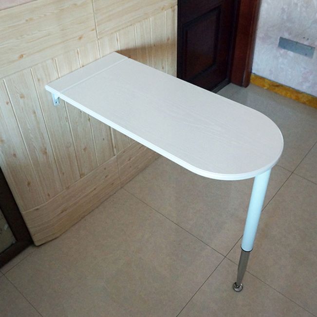 White Manufactured Wood Bistro Table Foldable Pub Table for Living Room Clearhalo 'Bar Furniture' 'Bar Tables' 'bar_tables' 'furn' 'furn_bar_tables' 'Furniture' 'Kitchen & Dining Furniture' 1200x1200_2081fec7-2856-4f45-9906-7cf2b61a7ea2