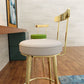 Industrial Low Back Counter Stool Armless Bar Chair with Metal Footrest