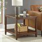 Farmhouse Living Room 4-Leg End Table One-Shelf Wooden Sofa End Table Clearhalo 'Coffee & Accent Tables' 'End & Side Tables' 'end_side_table' 'end_side_tables' 'furn' 'furn_end_side_tables' 'Furniture' 'furniture_end_side_table' 'Living Room Furniture' 1200x1200_20861f9c-c7bb-42da-b2d9-48d3f8610174