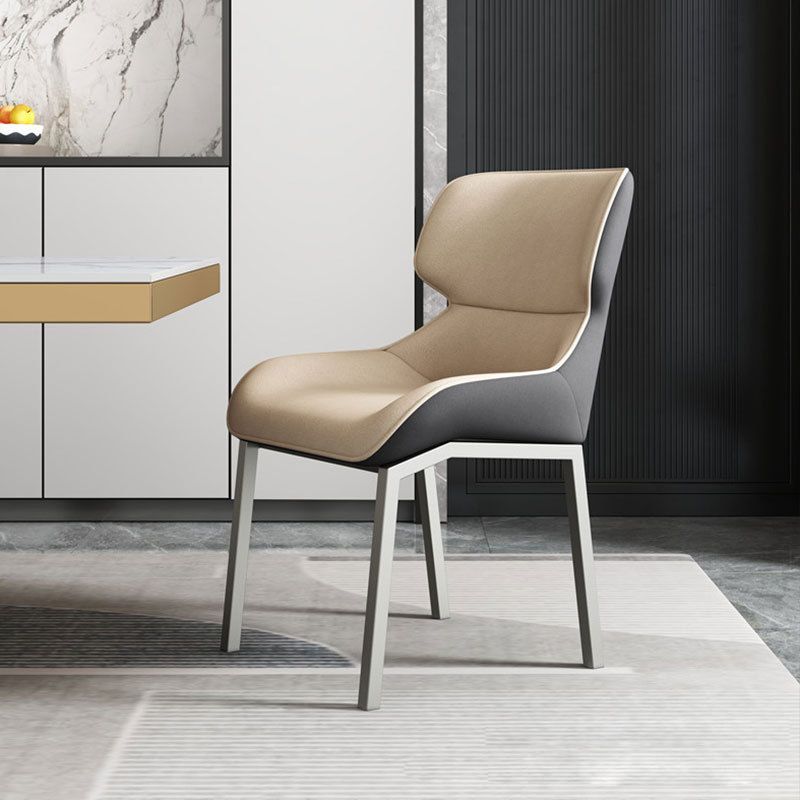 Glam Style Wingback stoelarm zijstoelen met metalen benen voor thuis