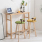 Contemporary Solid Wood Bar Table 47.2"L Trestle Base Bar Desk for Indoor Clearhalo 'Bar Furniture' 'Bar Tables' 'bar_tables' 'furn' 'furn_bar_tables' 'Furniture' 'Kitchen & Dining Furniture' 1200x1200_2086c9d6-61a3-41e9-aecc-610c261950c7