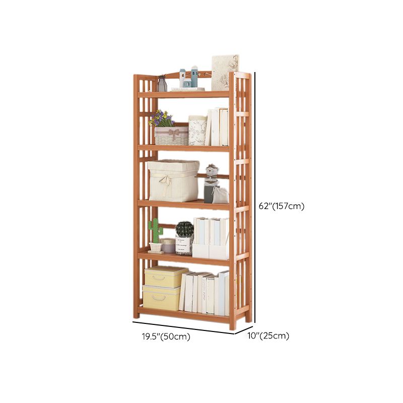 Contemporary Bookcase Open Shelf Bamboo Vertical Shelf Bookcase Clearhalo 'Bookcases' 'furn' 'furn_bookcases' 'Furniture' 'Office Furniture' 1200x1200_20877955-daaa-4c0b-9e43-2c9d1d991ac3