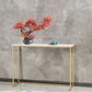 Console alta 31,5 pollici Tabella 1 tavolo accento glam-scaffale per Hall