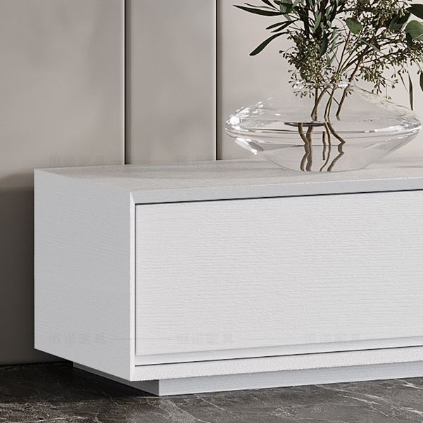 Meuble TV blanc en bois/marbre Meuble TV modernisme avec tiroirs