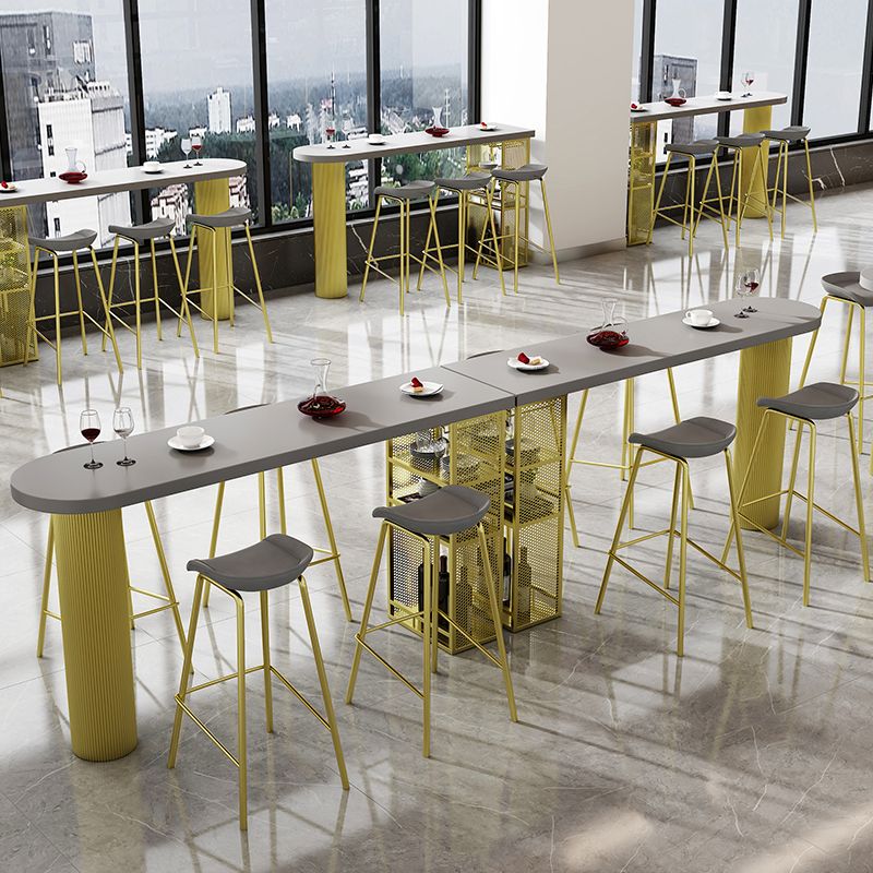 Metal Contemporary Freeform Dining Table Pine Wood Top Table Clearhalo 'Dining Tables & Seating' 'Dining Tables' 'dining_table' 'furn' 'furn_dining_table' 'Furniture' 'furniture_dining_table' 'Kitchen & Dining Furniture' 'kitchen' 'kitchen_dining_table' 1200x1200_208cb56a-1151-42ff-a73f-e855c7a72d58