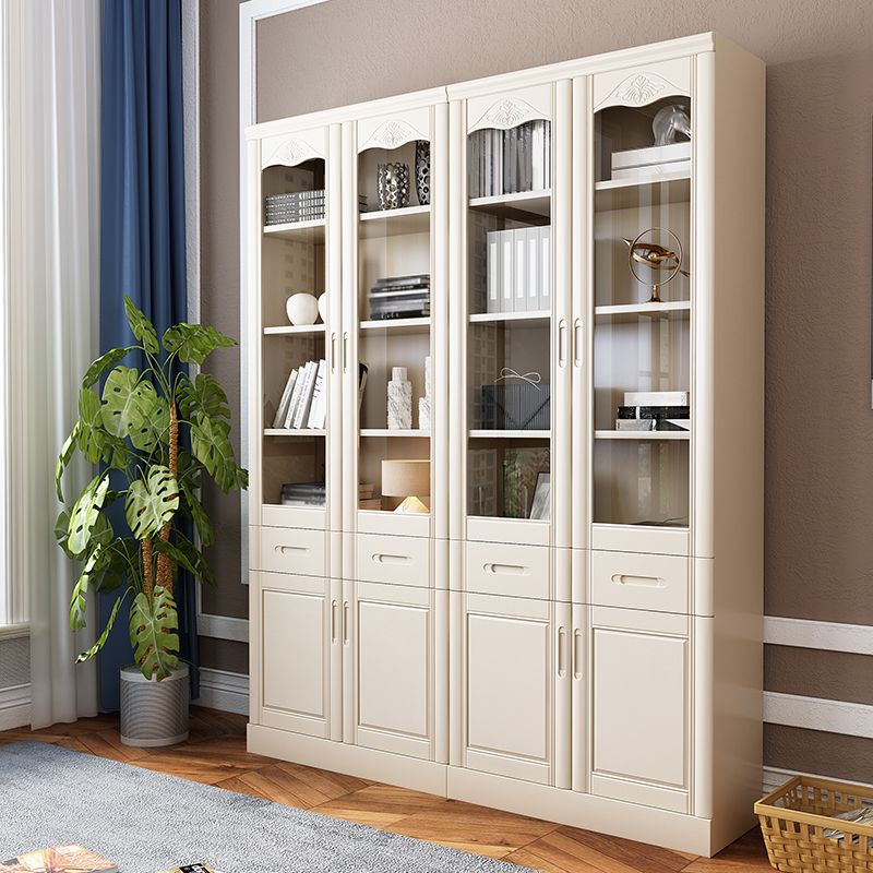 78.74"H Bookcase Contemporary Style Bookshelf with Doors for Home Office Clearhalo 'Bookcases' 'furn' 'furn_bookcases' 'Furniture' 'furniture_bookcases' 'Office Furniture' 1200x1200_208cbc60-55c7-484c-b8d7-eefb69d8f8ba