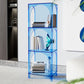 Closed Back Standard Bookshelf Acrylic Bookcase with Shelves for Study Room Clearhalo 'Bookcases' 'furn' 'furn_bookcases' 'Furniture' 'Office Furniture' 1200x1200_208f8efd-645d-4748-892b-f48486989204
