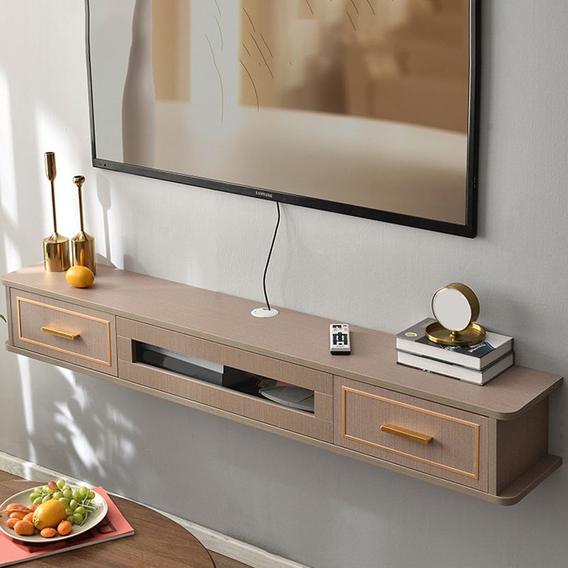 Modern Wood TV Stand Console Floating TV Media Stand with Drawers for Living Room Clearhalo 'furn' 'furn_tv_stands_entertainment_centers' 'Furniture' 'Living Room Furniture' 'TV Stands & Entertainment Centers' 'TV Stands & Media Storage Furniture' 'tv_stands_entertainment_centers' 1200x1200_208f9ad9-83aa-4447-8da4-efdf357d4e2e