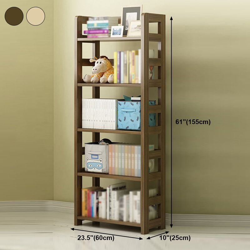 3/4/5-Shelf Modern Open Etagere Bookshelf Solid Wood Vertical Bookshelf Clearhalo 'Bookcases' 'furn' 'furn_bookcases' 'Furniture' 'furniture_bookcases' 'kitchen' 'kitchen_bookcases' 'Living Room Furniture' 'Office Furniture' 1200x1200_209036e7-c9c8-4c9f-aaee-51bf81a45f20