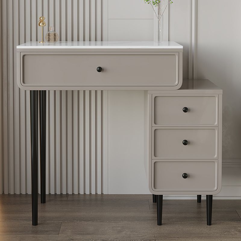Luxurious Vanity Makeup Dressing Table Solid Wood Dresser with Metal Legs Clearhalo 'Bedroom Furniture' 'furn' 'furn_makeup_vanities' 'Furniture' 'Makeup Vanities' 'makeup_vanities' 1200x1200_20916c2e-d27c-4694-a1bc-f529ebc7ce0b