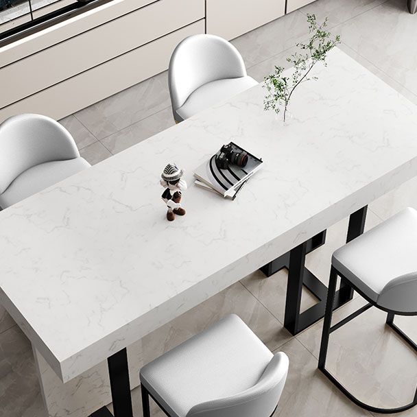 Indoor Modern Pub Dining Set 1/2/5 Pieces White Stone Top Bar Pub Table Set Clearhalo 'Bar Furniture' 'furn' 'furn_home_bar_bar_sets' 'Furniture' 'Home Bars & Bar Sets' 'home_bar_bar_sets' 'Kitchen & Dining Furniture' 1200x1200_2091acb1-5cd5-4bfe-9277-cd5e73051df8