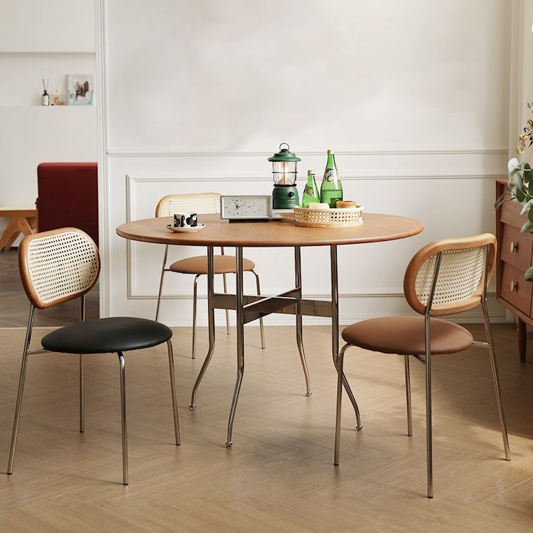 PU Leather Contemporary Side Chair Open Back Dining Chair for Dining Room Clearhalo 'Dining Chairs' 'Dining Tables & Seating' 'dining_chair' 'furn' 'furn_dining_chair' 'Furniture' 'furniture_dining_chair' 'Kitchen & Dining Furniture' 1200x1200_20923832-2eee-4aa7-8f36-7db1421d9b28