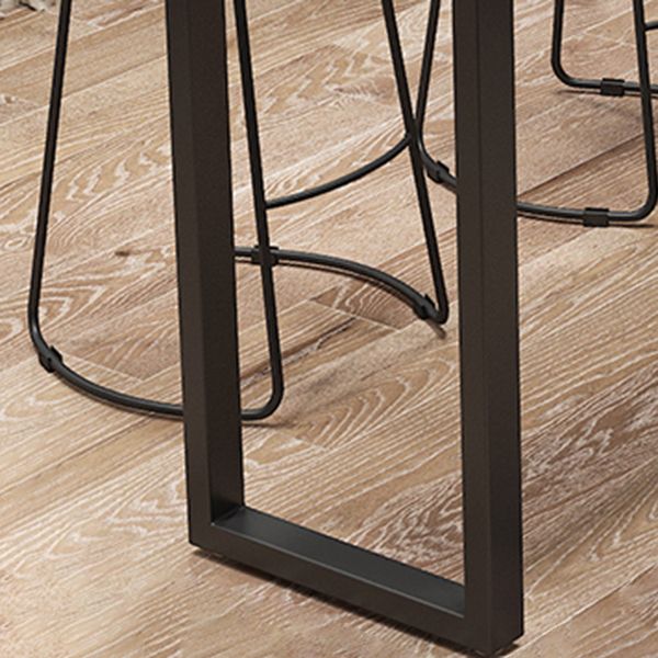 Industrial Style Rectangle Bar Table Solid Wood Bar Dining Table for Indoor Clearhalo 'Bar Furniture' 'Bar Tables' 'bar_tables' 'furn' 'furn_bar_tables' 'Furniture' 'Kitchen & Dining Furniture' 1200x1200_2093b9ee-8b49-49ef-ba85-eb128f656605