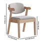 Contemporary Dining Arm Chair Open Back Side Chair with Wood Legs for Home Use Clearhalo ' kitchen&dining_furn' 'Dining Chairs' 'Dining Tables & Seating' 'dining_chair' 'furn' 'furn_dining_chair' 'Furniture' 'furniture_dining_chair' 'Kitchen & Dining Furniture' 'kitchen' 1200x1200_20953060-4807-414b-ac5a-8f8f95d7243f