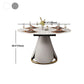 Modern Dining Round Table Dining Sintered Stone Table for Restaurant Clearhalo 'Dining Tables & Seating' 'Dining Tables' 'dining_table' 'furn' 'furn_dining_table' 'Furniture' 'furniture_dining_table' 'Kitchen & Dining Furniture' 'kitchen' 'kitchen_dining_table' 1200x1200_20964fa0-bebb-49ac-8ec0-4e704d126573