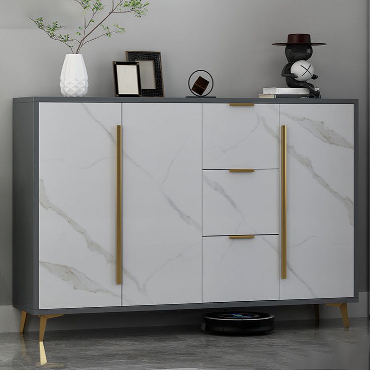 Sideboard Glam Sideboard in legno artificiale con porta per soggiorno