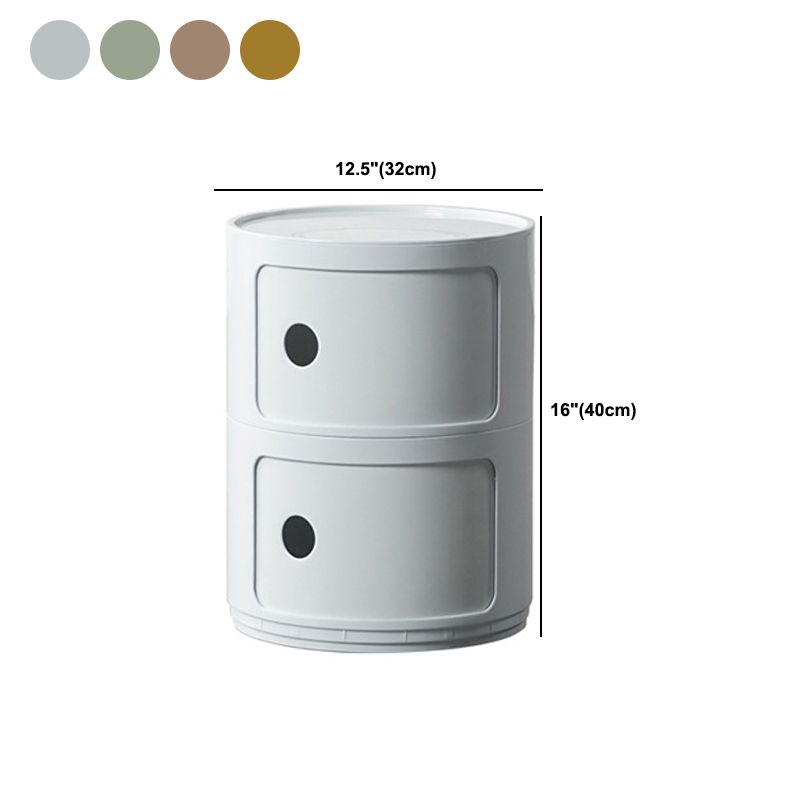 Dia 12.6-Inch Contemporary Plastic Bedside Cabinet 2/3/4-door Nightstand Clearhalo 'Bedroom Furniture' 'furn' 'furn_night_stand' 'Furniture' 'night_stand' 'Nightstands' 1200x1200_2097505f-7da8-4f3e-888e-c11f10086666