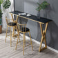 Glam 1/2/3 Pieces Sintered Stone Bar Table Set Rectangular Counter Set for Home Use Clearhalo 'Bar Furniture' 'furn' 'furn_home_bar_bar_sets' 'Furniture' 'Home Bars & Bar Sets' 'home_bar_bar_sets' 'Kitchen & Dining Furniture' 1200x1200_2097b24a-91d3-4aee-8396-e239cd90c81c