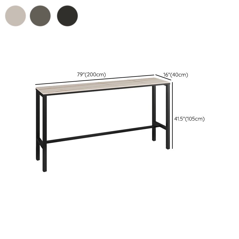 Modern Rectangle Stone Counter Table 1/3/5 Pieces Bar Table Set for Balcony Clearhalo 'Bar Furniture' 'furn' 'furn_home_bar_bar_sets' 'Furniture' 'Home Bars & Bar Sets' 'home_bar_bar_sets' 'Kitchen & Dining Furniture' 1200x1200_2099e9e7-1437-4d5a-bcc2-4736f4dc8dc7