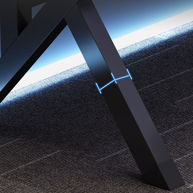 23.62" W Industrial Office Desk Antique Finish Secretary Desk with Metal Legs Clearhalo 'furn' 'furn_office_desk' 'Furniture' 'Office Desks' 'Office Furniture' 'office_desk' 1200x1200_209af2d0-4de2-45f7-800d-08c233e0de57