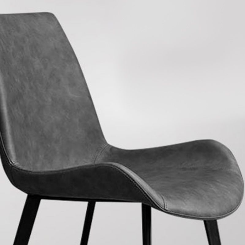 Sillas de comedor de cuero modernas de cuero sintética para uso en el hogar