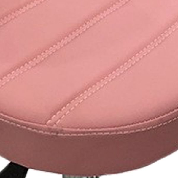 Tabouret de bar en cuir PU de style soulevé de style contemporain avec des jambes en métal