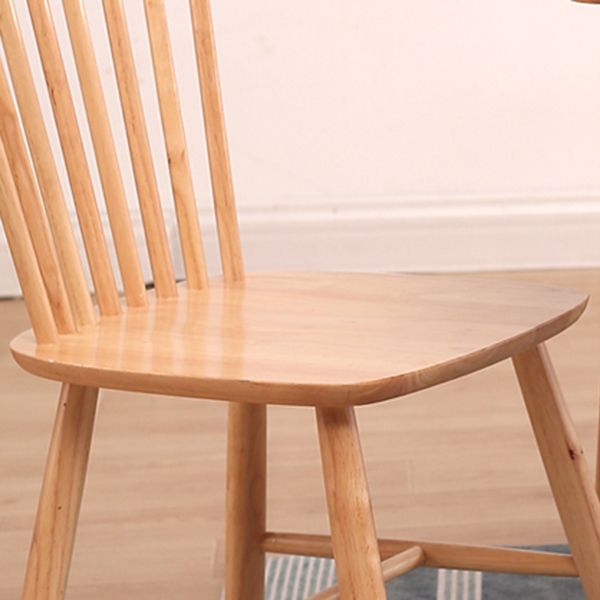 Sedia da pranzo Windsor a bracciole in legno di gomma contemporanea per ristorante