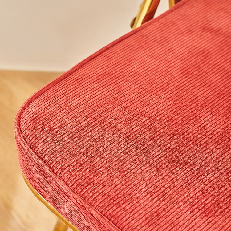 Glam Style Dining Chairs Kitchen Armless Side Chairs with Metal Legs Clearhalo ' kitchen&dining_furn' 'Dining Chairs' 'Dining Tables & Seating' 'dining_chair' 'furn' 'furn_dining_chair' 'Furniture' 'furniture_dining_chair' 'Kitchen & Dining Furniture' 'kitchen' 1200x1200_20a01784-d444-45e4-aeca-e35cfc7efc3d