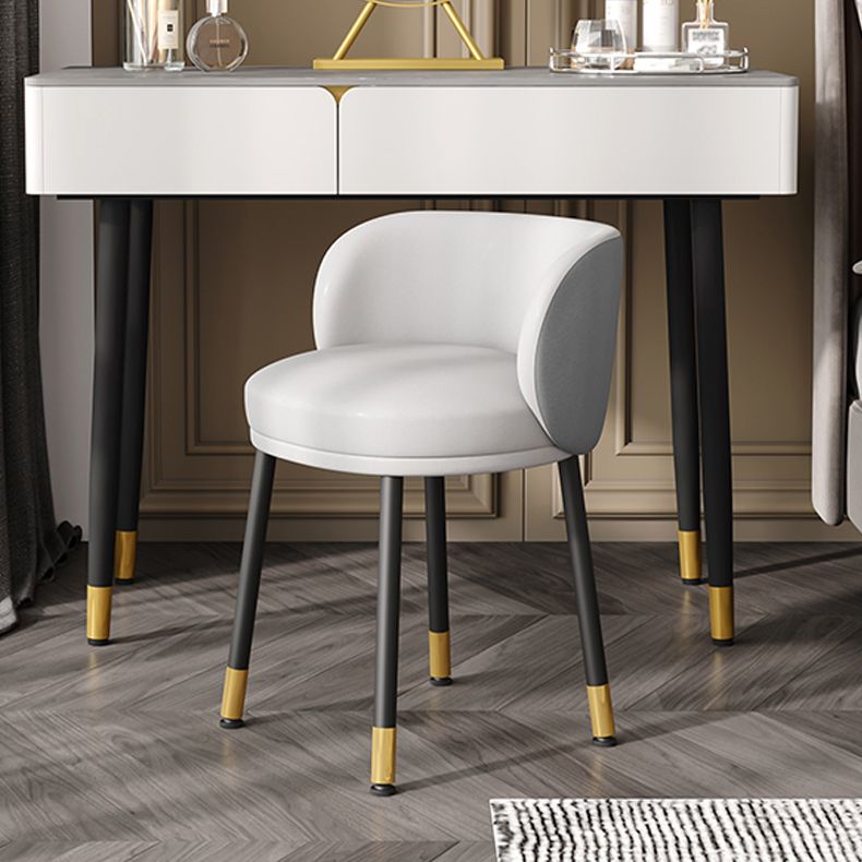 Nordic Style Armless Solid Back Chair Upholstered Side Chairs Clearhalo ' kitchen&dining_furn' 'Dining Chairs' 'Dining Tables & Seating' 'dining_chair' 'furn' 'furn_dining_chair' 'Furniture' 'furniture_dining_chair' 'Kitchen & Dining Furniture' 'kitchen' 1200x1200_20a03d0f-d331-4003-b27f-74fa9d07367f