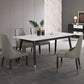 Industrial Style White Sintered Stone Dining Table 4 Legs Base Rectangle Table for Home Clearhalo ' dining_table' 'Dining Tables & Seating' 'Dining Tables' 'furn' 'furn_dining_table' 'Furniture' 'furniture_dining_table' 'Kitchen & Dining Furniture' 'kitchen&dining_furn' 'kitchen' 'kitchen_dining_table' 1200x1200_20a22b84-ccbb-493c-8965-98875513a7fe