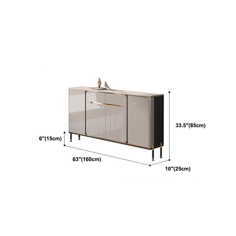 Sideboard Sideboard Sideboard in pietra glam Sideboard con porte per sala da pranzo