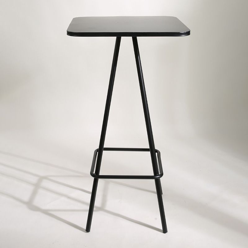 Industrial Square Bar Table Set 1/2 Pieces Pub Table Set with Metal Base Clearhalo 'Bar Furniture' 'furn' 'furn_home_bar_bar_sets' 'Furniture' 'Home Bars & Bar Sets' 'home_bar_bar_sets' 'Kitchen & Dining Furniture' 1200x1200_20a4734b-734a-4a5a-b207-26170898aef4