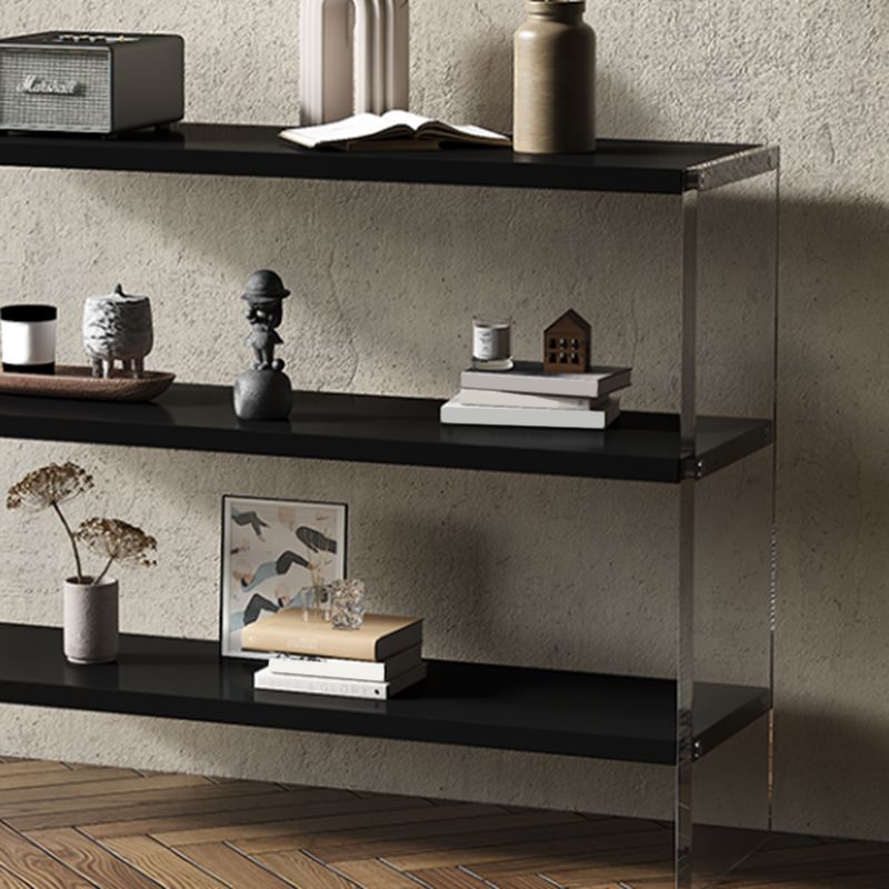 Rectangle Shape Contemporary Console Table Black/White Console Sofa Table Clearhalo 'Console Tables' 'console_tables' 'Entry & Mudroom Furniture' 'furn' 'furn_console_tables' 'Furniture' 1200x1200_20a48674-ec8d-47b6-9f94-5e8f88015cff