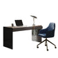 Moderne 3 Schubladen Office Desk 23.62 "W rechteckiger Schreibtisch mit Glasbasis